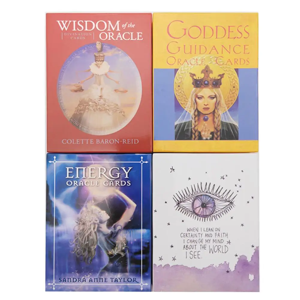 

Board Game Oracle Card 4 Style English Beauty Oracle Cards Deck, Tarot Cards Guidance Divination Fate Card Game, Board Game