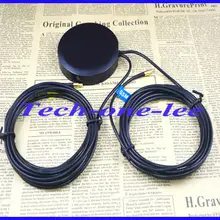 10 шт./лот GPS+ GSM Телевизионные антенны Комбинации Телевизионные антенны с 3 м кабель Goldplated MCX штыревое