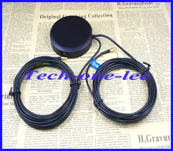

10 pieces/lot GPS+GSM Antenna Combination Antenna with 3m Cable goldplated MCX Male connector free shipping