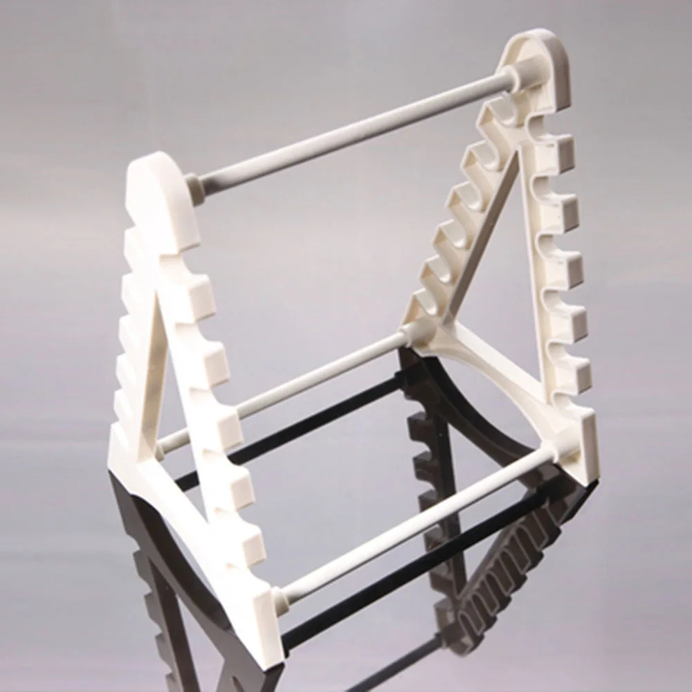 

1pcs lab plastic ladder 12 position assembled pipette rack tube holder tranfer pipette stand support