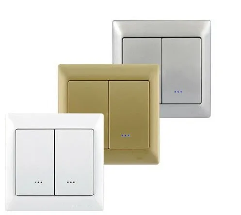 Высококачественный электрический z волновой двойной переключатель TZ66D Zwave