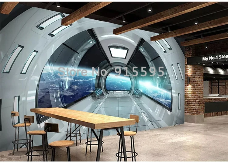 Custom Size Modern 3D Character Universe Space Capsule Mural Home Decor Mural Art Living Room TV Background 3D Wall Paper Roll Custom Size Modern 3D Character Universe Space Capsule Mural Home Decor Mural Art Living Room TV Background 3D Wall Paper Roll