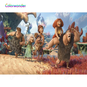 

Colorwonder Photography Background Primitive Family 7X5 Primeval Forest Blue Sky Backdrop for Baby Shower Kids Birthday Party