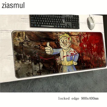 

Fallout 4 mouse pads Fashion 90x40cm pad to mouse notbook computer mousepad gaming padmouse gamer HD pattern keyboard mouse mat