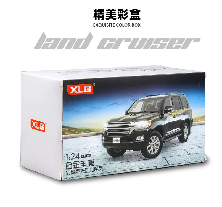 1:24 TOYOTA LAND CRUISER PRADO металлическая модель полицейской машины из сплава с откидной спинкой для детей подарки на день рождения игрушки