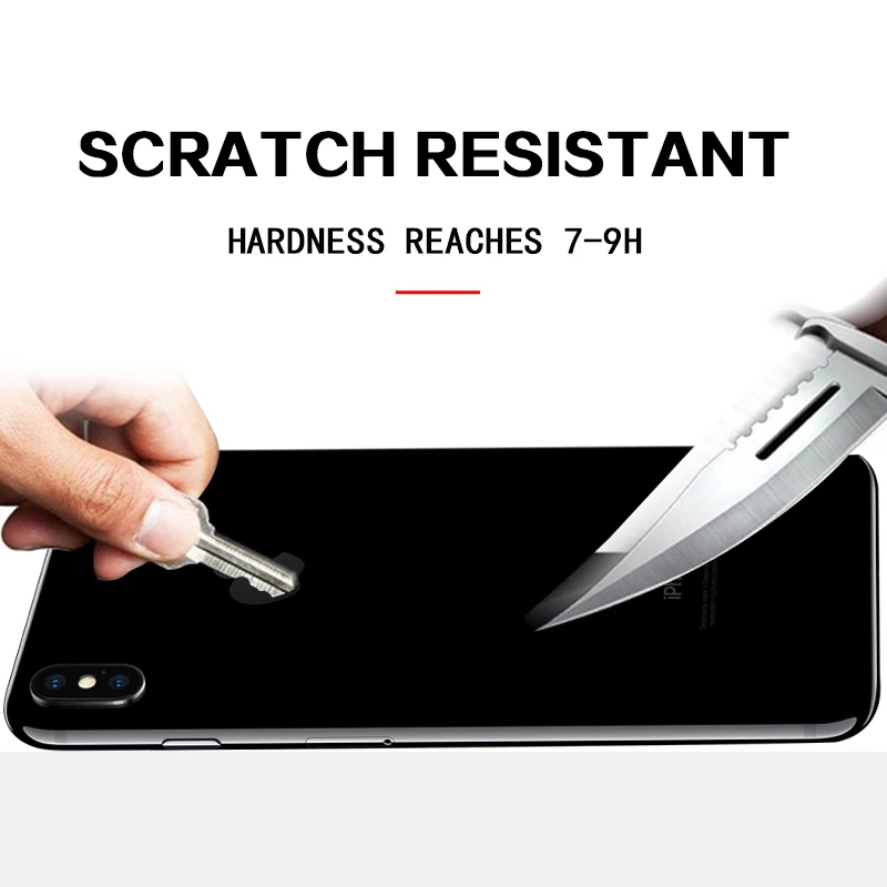 0.3 ملليمتر 9 H 2.5D الزجاج المقسى ل iphone X Xr Xs ماكس 7 زائد واقي للشاشة iphone 6 6 S 7 8 زائد الأمامي والخلفي طبقة رقيقة واقية