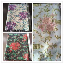 Позиционирование цветок Жаккардовая Ткань Итальянская окрашенная модная жаккардовая парча ткань жаккардовое платье ткань оптом HYG03