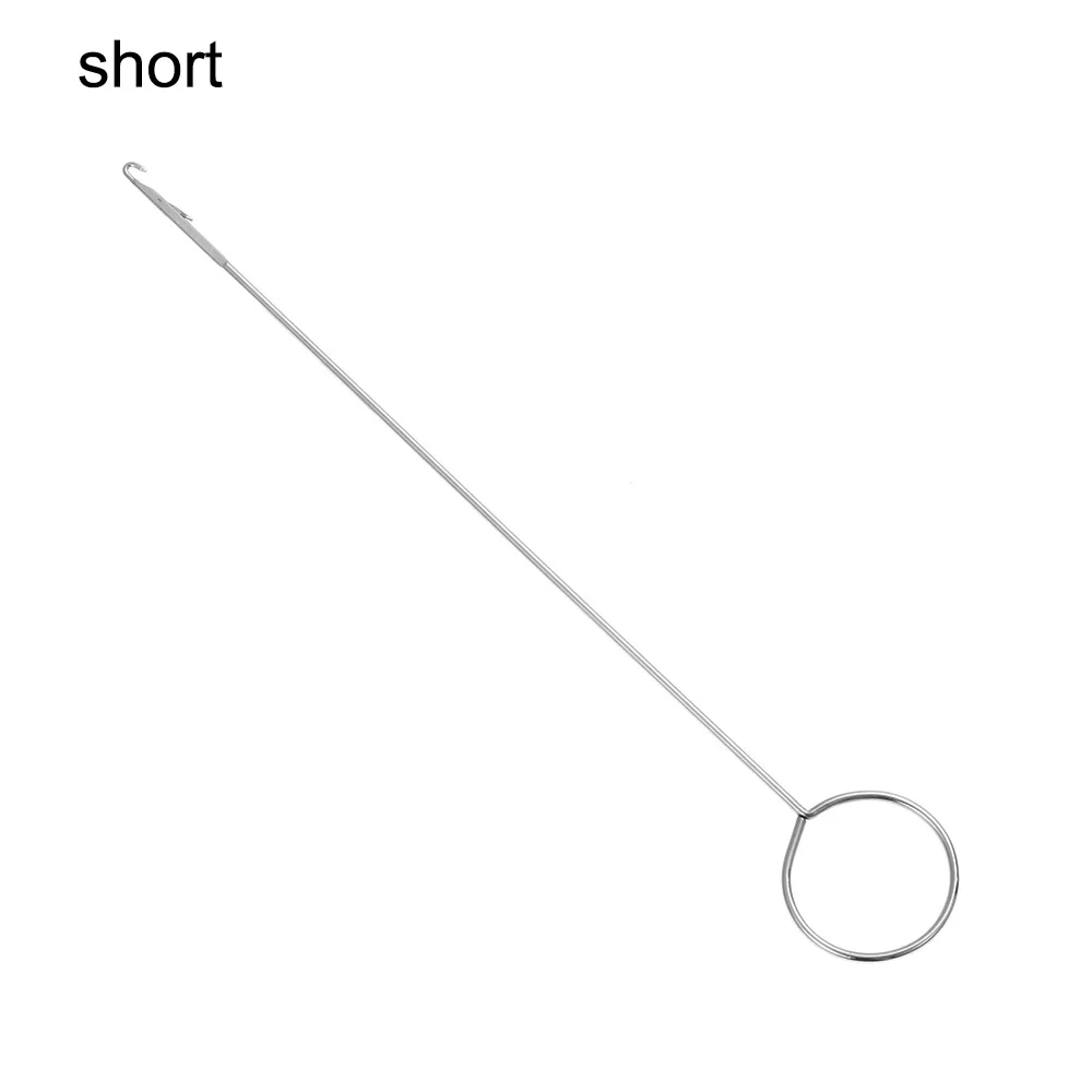 1 шт. Металлическая петля для шитья крючок с защелкой для поворота тканевых трубок ремни лента для ручного шитья - Цвет: Short