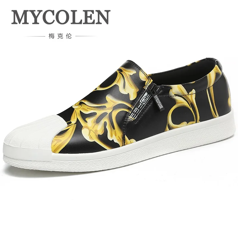 

MYCOLEN 2018 New Fashion Shoes Men Soft Leather Footwear Men's Causal Shoes Brand Non-Slip Breathable Loafers Herenschoenen