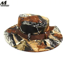 Minhui Для мужчин камуфляж ведро Шапки широкими полями Рыбалка шляпа складной летние шапки Рыбак шляпа