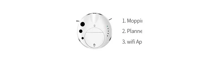 Новейшая модель; подбитой кожи WiFi робот-пылесос для дома намеченному маршруту стерилизации воды Швабра робот