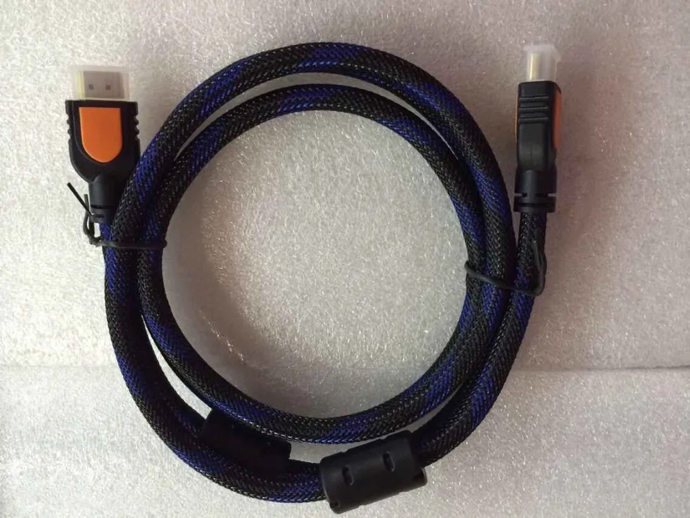 Желтый раздаботанный Реем 100 шт./лот 1,5 м 5FT HDMI-Male-HDMI-Male кабеля AM 1,3 v для HDTV DVD PS3 Blu-Ray 1080 P