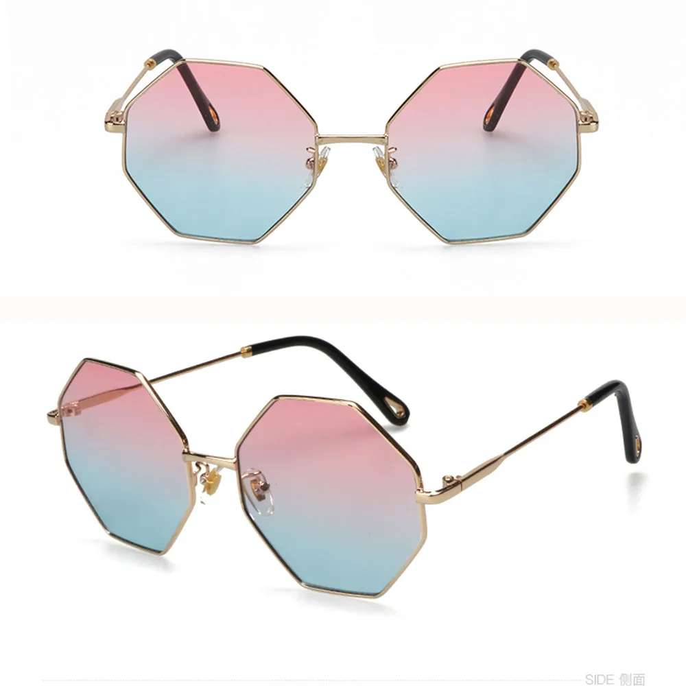 

KLASSNUM Polygon Frame Small Fashion Sunglasses Women Men Brand Designer Vintage Hexagon