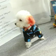 Г. Популярная Летняя Пляжная рубашка собака милый Принт Гавайи Повседневное Pet Рубашка туристическая летняя уличная сорочка собака рубашки