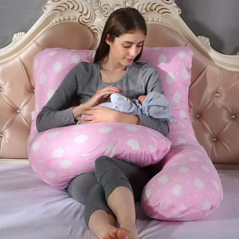 Подушка для сна для беременных женщин, u-образные подушки для беременных, хлопок, постельные принадлежности для беременных