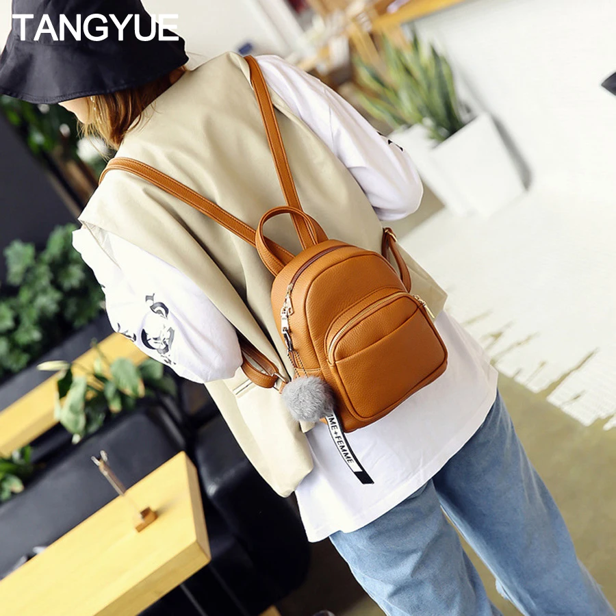 Мини Кожа для женщин рюкзак женский школьная сумка 2019 небольшой Back Pack рюкзаки
