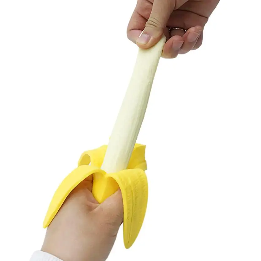 5001 моделирование Jumbo Banana Squeeze Mochi Healing Fun Kawaii Игрушка снятие стресса игрушка