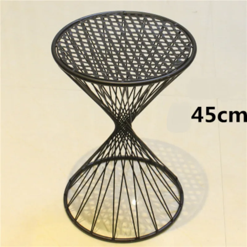 Fashion Personality Creative Hollow Iron Dinette Breathable Modern Simplicity Stool Household Sofa Stool European chair Fashion Personality Creative Hollow Iron Dinette Breathable Modern Simplicity Stool Household Sofa Stool European chair