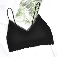 Красивый бесшовный кружевной бюстгальтер с листьями лотоса, топ на бретельках, майка, бюстгальтер, женское нижнее белье