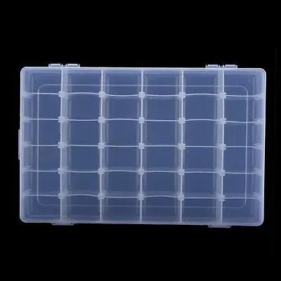 

Plastic 36 Slots Adjustable Jewelry Storage Box Case Craft Organizer Beads