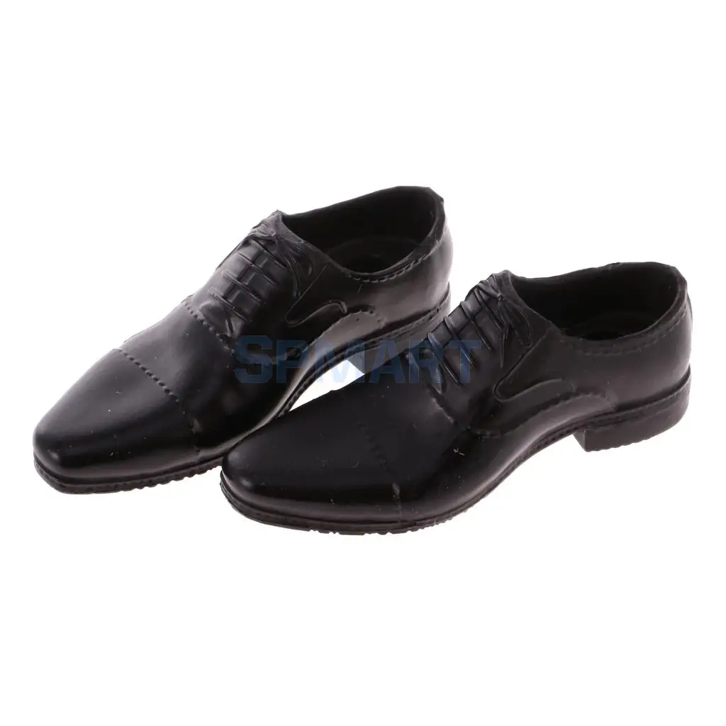 1/6 Male Gentleman Business Suit Outfit PU Leather Shoes Set for 12