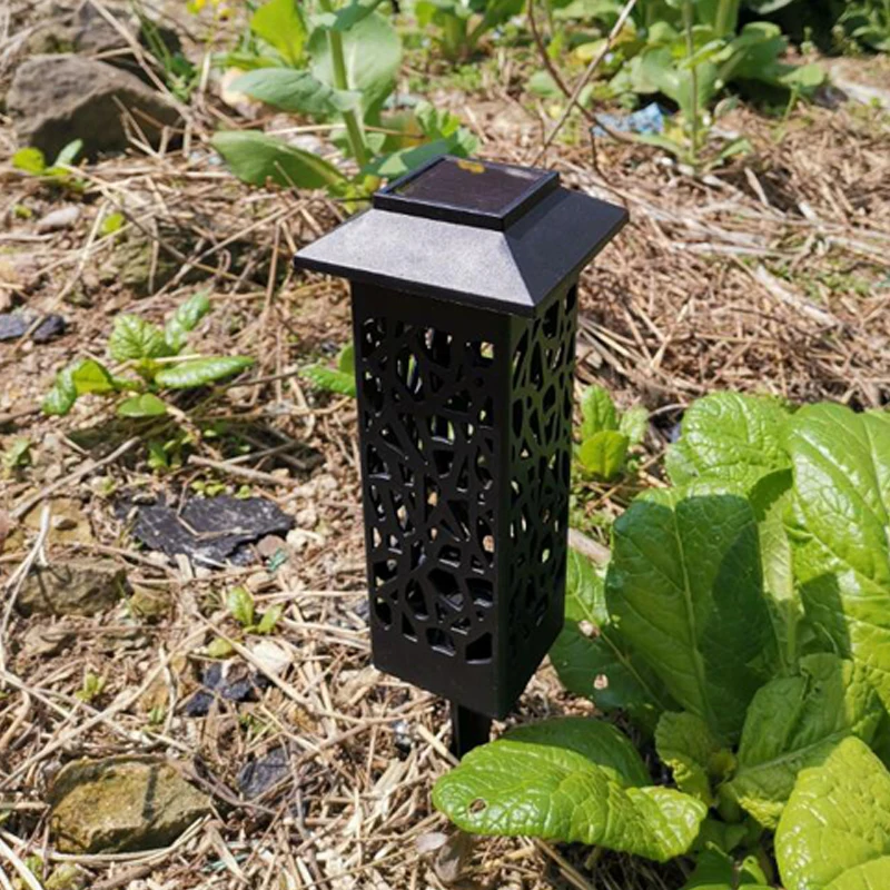 LED hollow solar light Solar Lawn Lights Outdoor Waterproof Led Lawn Insertion Light Landscape Garden lamp for Villa Yard Path (5)