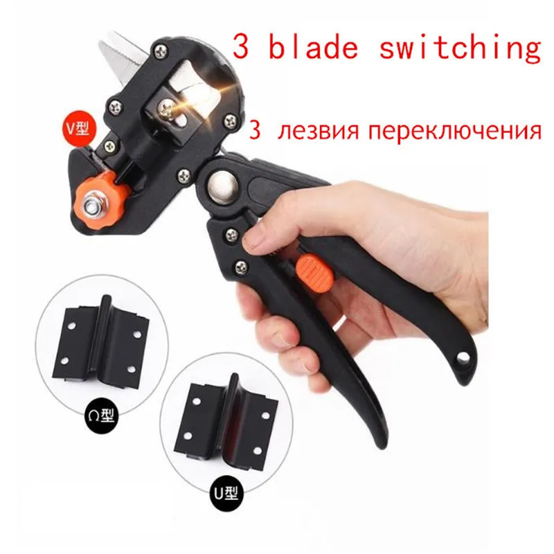 

2 in 1 Garden Farming Sickles Scissor Fruit Trees, Grafting Garden Tools Vaccination Secateurs Scissors Hand Tools