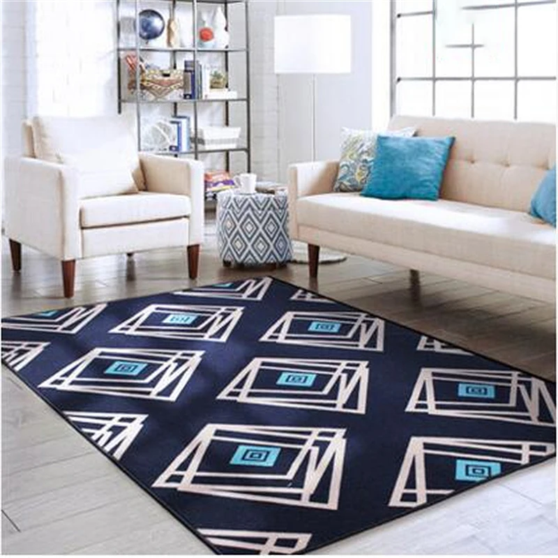 

Nylon Materail Thicker Soft Mediterranean Style Carpets For Living Room Bedroom Kid Room Home Carpet Area Rugs Floor Door Mat