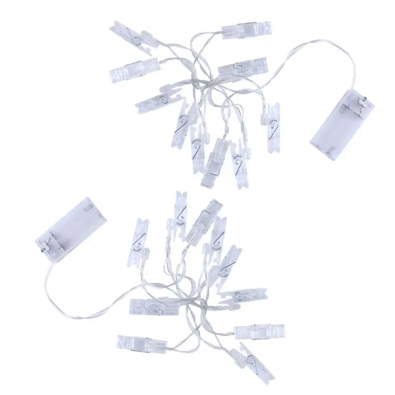 

1.3M Mini LED String Lights Novelty Fairy Lamp Starry Card Photo Clip Luminaria Clamp Wedding Christmas Festival Decoration