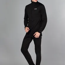 Длинное термобелье из флиса в стиле милитари; сезон осень-зима Мужское теплое длинное нижнее белье в стиле милитари