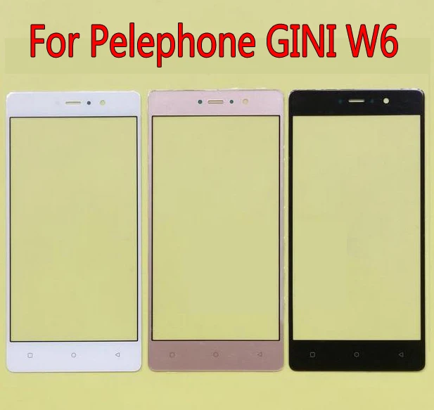 

For Pelephone GINI W6 Mobile Phone Touch Panel Glass Touch screen Sensor Touch Screen Digitizer /Just glass Free Shipping
