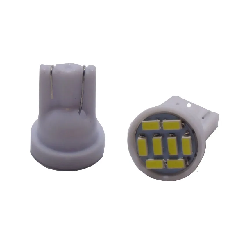 KTSCAR 500 шт. Продвижение Led T10 8 smd 3014 8 светодиодов 8SMD автомобиль свет 194 168 192 W5W Авто Клин освещение DC 12 В Габаритные огни