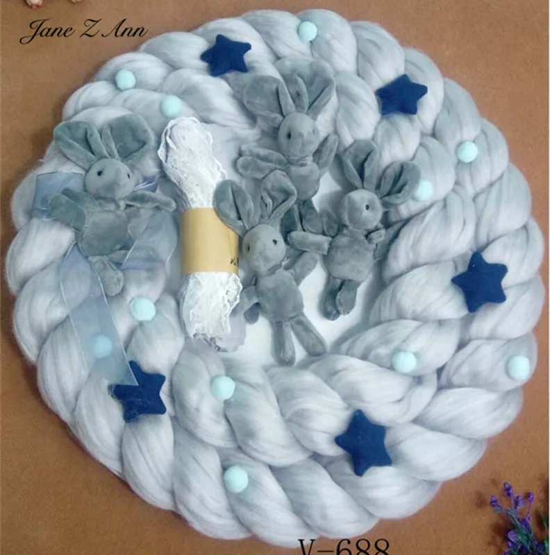 

Jane Z Ann Baby Photography Props Flowers Doll Background Mat Fotografia Accessories Infantil Studio Shooting Photo Props