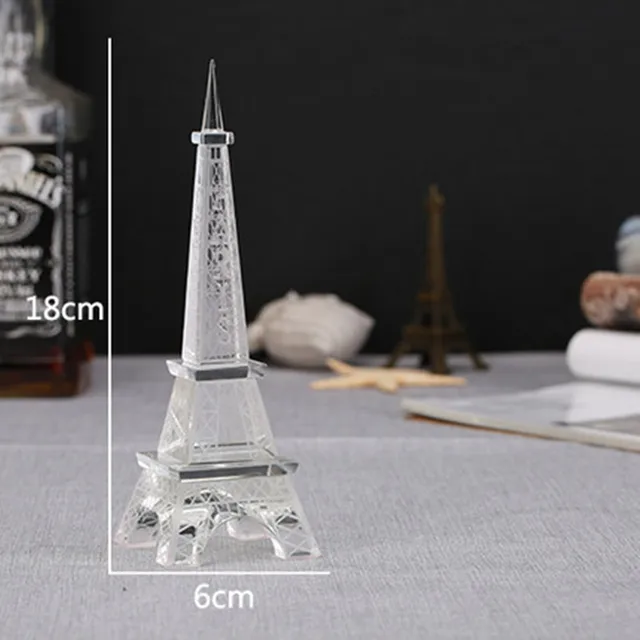 Special Price 18*6 cm Crystal Glass Tower Model Paperweight  White Birthday Wedding Figurine Crafts Gifts For Valentine's Day Home Decor