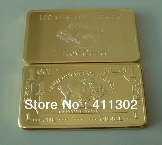 

Free shipping 2010 1 OZ OUNCE 24k GOLD BUFFALO 100 MILLS BULLION BAR + Airtight