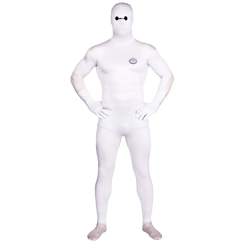 Большой герой фильма 6 Baymax зентай Косплей Костюм для взрослых Мужская одежда|cosplay