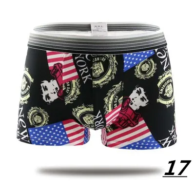 2023 Fashion Silk Underwear Men Lovely Cartoon Print Man Boxers Homme Comfortable Underpants Soft Breathable Male Panties 30pcs