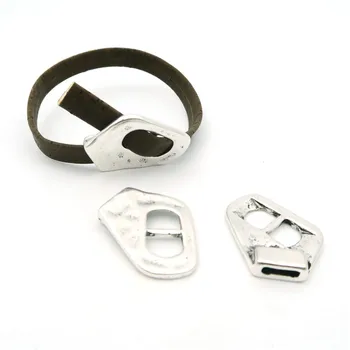 

10 units Antique Silver for 10x2mm Buckle Clasp For 5mm - 10mm clasp jewelry supply D-6-107