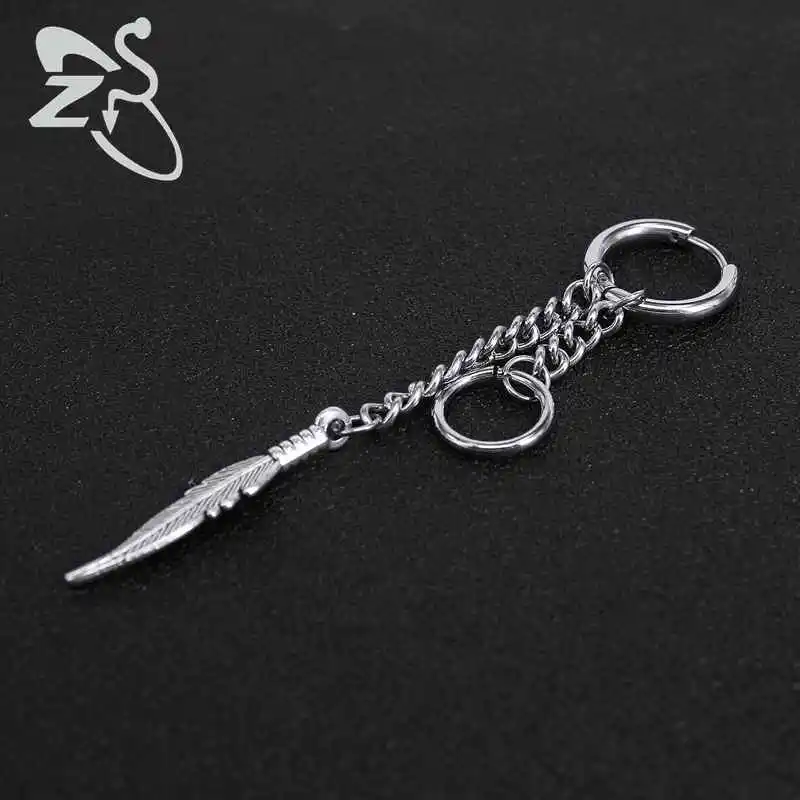 Корейские серьги ZS из нержавеющей стали Suga мужские и женские Висячие подвески с