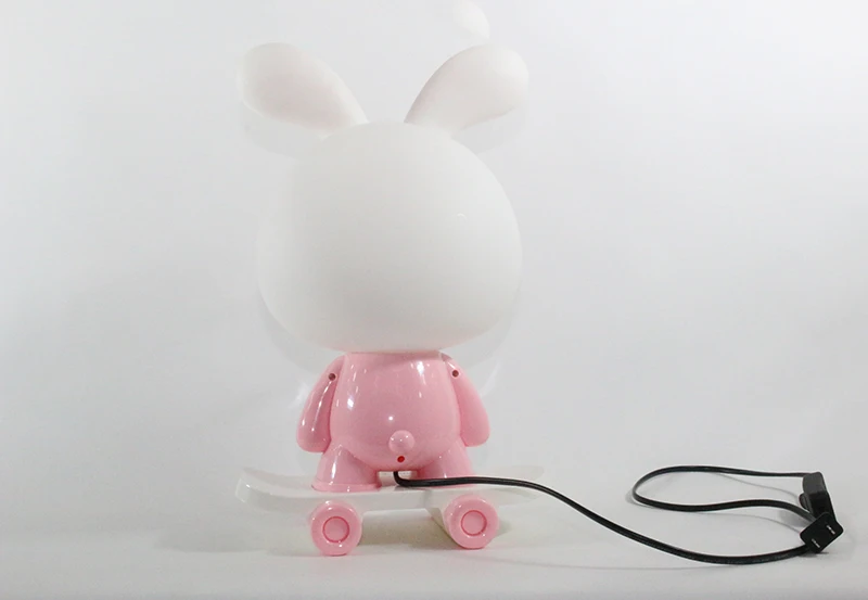 Современный мультфильм hello kitty Кролик креативные настольные лампы E14 220 V 2 цвета настольная лампа для кухни ресторана прикроватная Спальня Кабинет