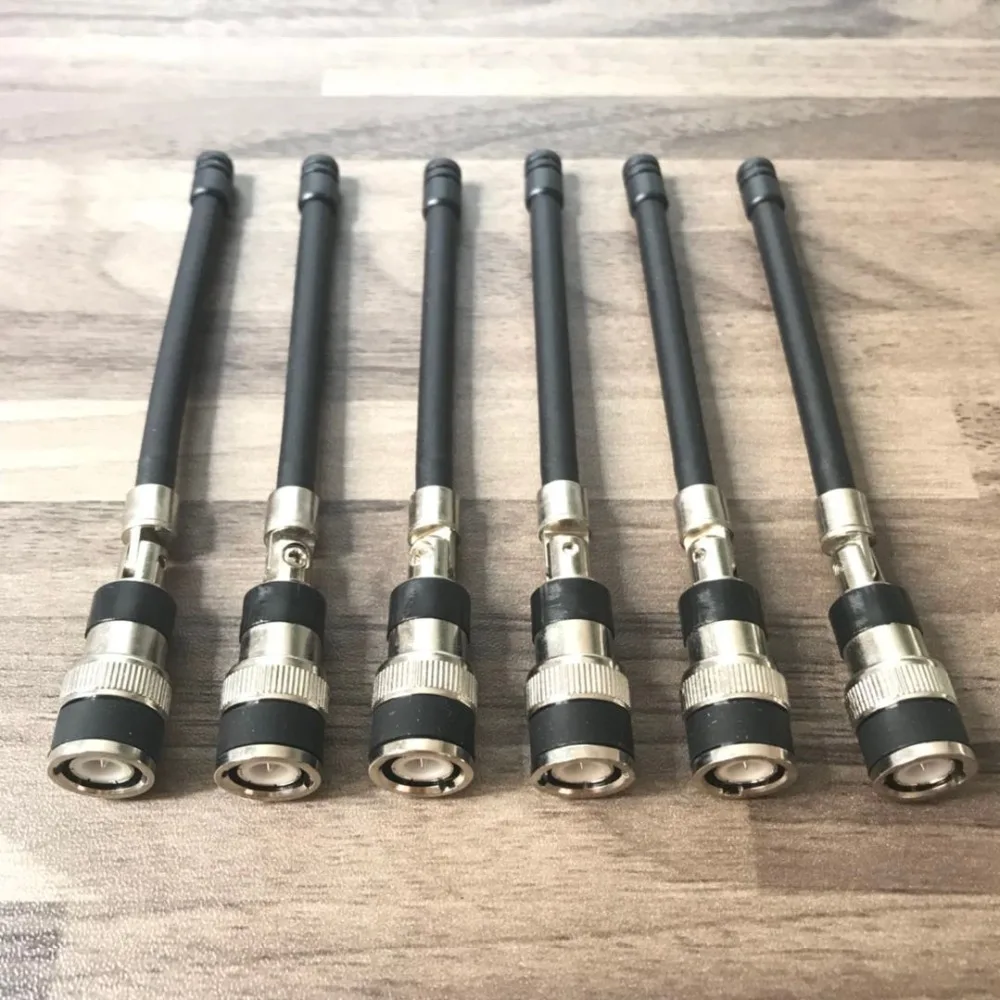 6 Pcs Bnc Uhf Microphone Antenna For Shure Pgx24 Slx24 Pg58 Sm58 Beta58
