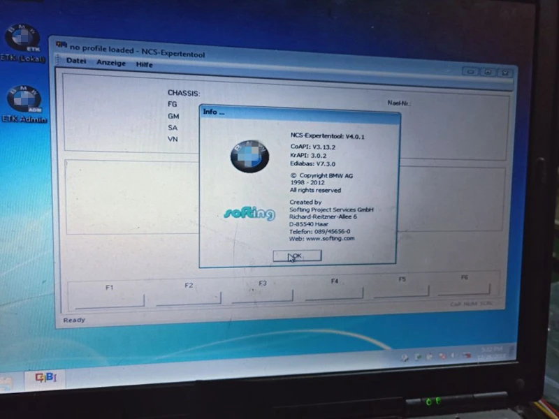 V12. программное обеспечение для BMW Icom Next A2 B C ISTA Inpa ETK в 480 ГБ SSD и б/у Altrabook CF-AX2 I5 8G для авто диагностический инструмент