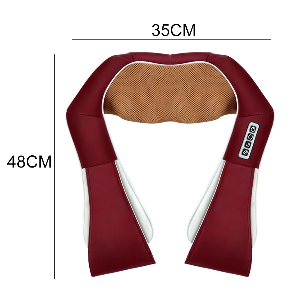 

Electric Neck Massager Hot Compress Timing Massager U Shape Shiatsu Massage Pillow Heating Shoulder Back Massage Pillow Cushion