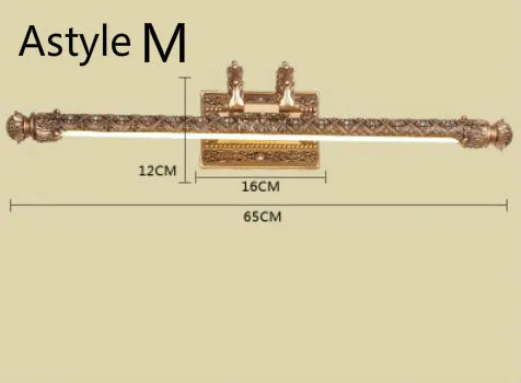 Настенный светильник, европейская лампа шкафа с зеркалом, американская ванная комната, водонепроницаемый ретро головной светильник wl4211028