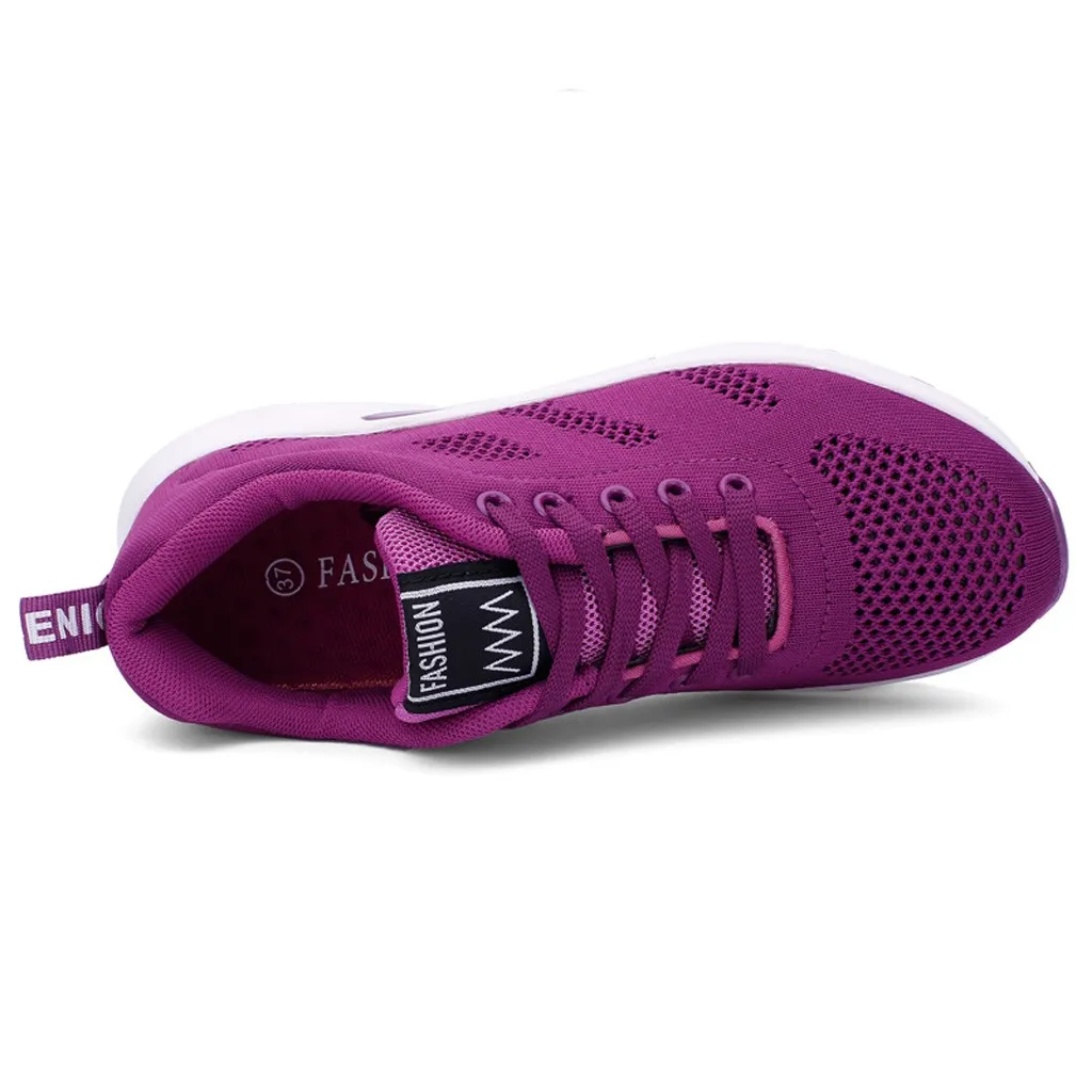 CHAMSGEND/Популярная Повседневная модная женская спортивная обувь из сетчатого материала; дышащая обувь для обучения; универсальная удобная обувь для бега