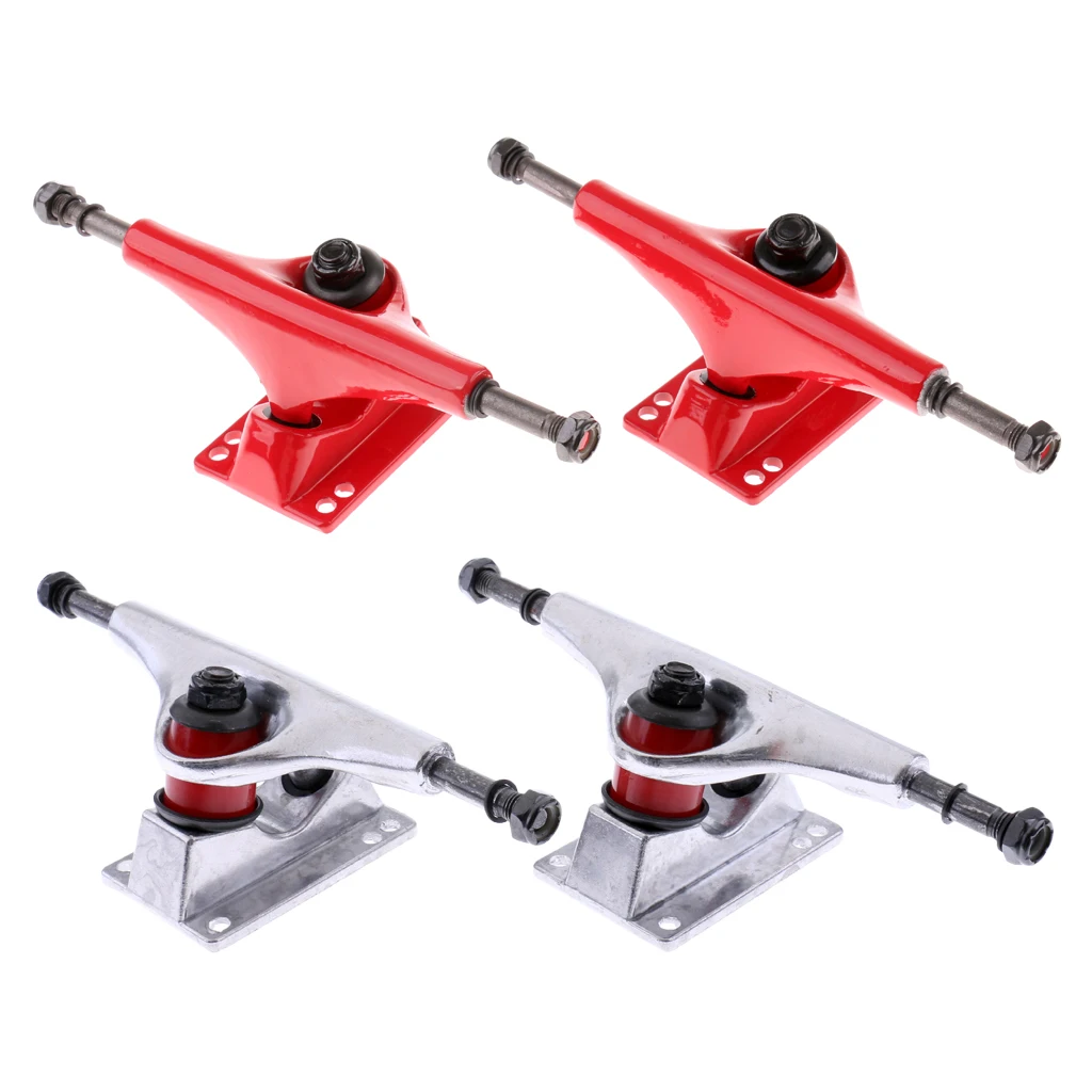 

2 Pieces 5 inch Aluminium Alloy Longboard Skateboard Trucks Impact Resistance