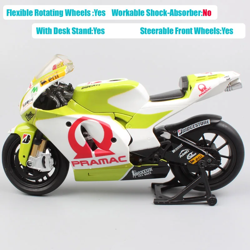 1 12 newray 2010 Pramac гоночной команды ducati GP10 № 41 Aleix moto rcycle игрушечные машинки весы супер велосипед moto модель для детей