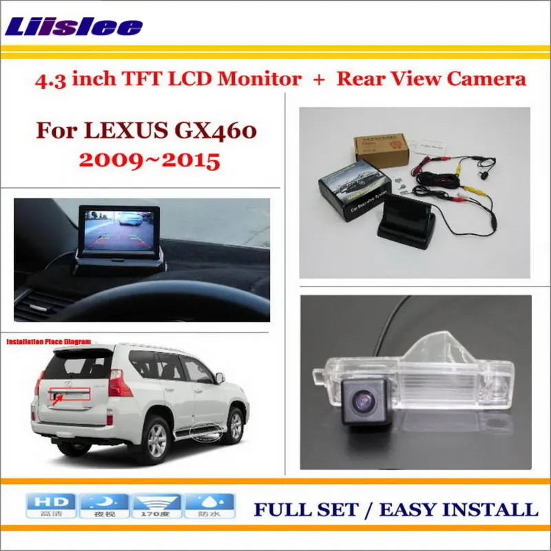 Liislee для LEXUS GX 460 GX460 2009~ Автомобильная камера заднего вида+ 4," TFT ЖК-экран монитор = 2 в 1 задняя система парковки