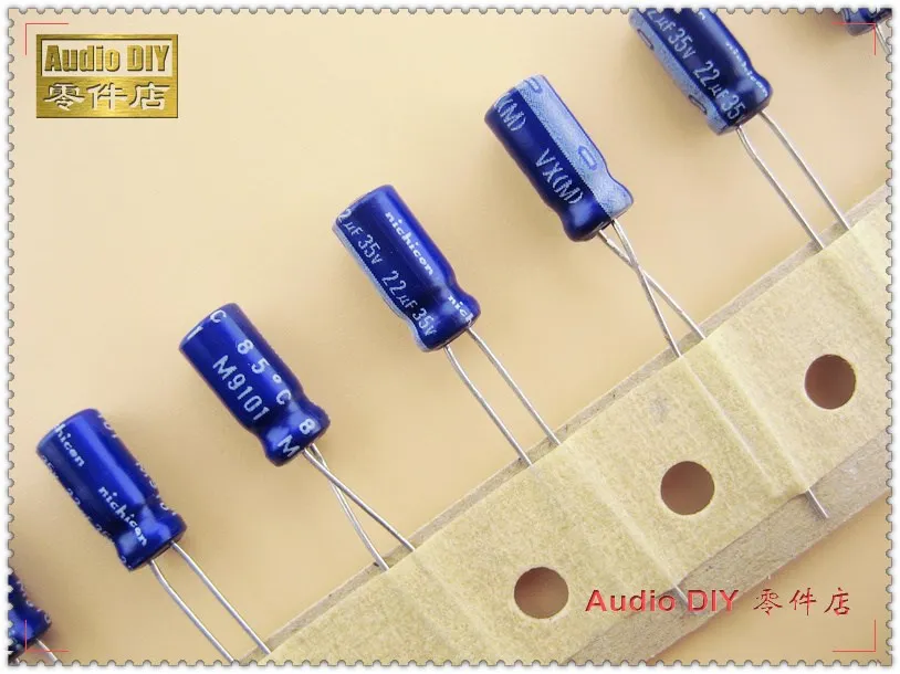 

20PCS/100PCS Nichicon VX Series 22uF 35V 35V22UF Electrolytic Capacitor