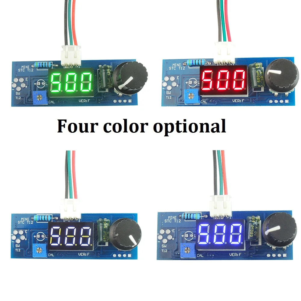 

Electric Unit Digital Soldering Iron Station Temperature Controller board for HAKKO T12 Handle DIY kits w/ LED vibration switch